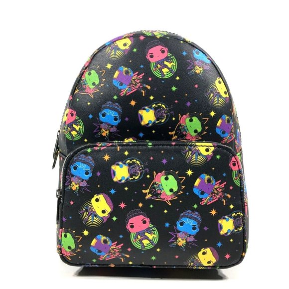 Funko Handbags - Funko Marvel Infinity Saga Woman Black Light Neon Print 11.5" Mini Backpack
